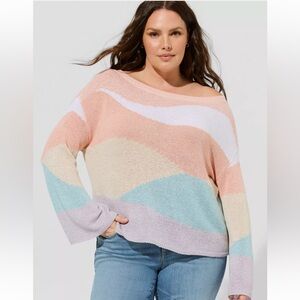 Torrid Off Shoulder Pullover Sweater - Torrid Size 1
